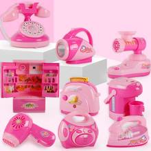 Children Children Kid Boy Girl Mini Kitchen Electrical Appliance Hair Dryer Toy Set Early Education Dummy Household Pretended 2024 - buy cheap