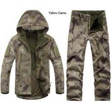 Camouflage Hunting Clothing Shark Skin Soft Shell Lurker Tad V 4.0 Outdoor Tactical Military Fleece Jacket + Uniform Pants Suits 2024 - buy cheap