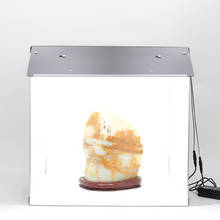 Caixa de luz para fotografia com 2 leds, 56cm, foto, estúdio, caixa de luz, dobrável, softbox, kit de fotografia 2024 - compre barato