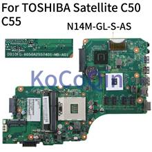 KoCoQin Laptop motherboard For TOSHIBA Satellite C50 C55 C50-A HM76 GT710M Mainboard 6050A2557401-MB-A01 SLJ8E N14M-GL-S-AS 2024 - buy cheap