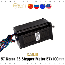 2 phase nema 23 stepper motor 57x100mm 2.5Nm Nema23 CNC stepping motor 4 wire 357Oz-in D=8mm for CNC lathe machine 3D printer 2024 - buy cheap