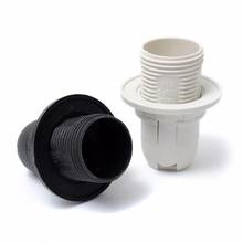 2 pçs de alta qualidade branco preto 2a 250v e14 parafuso cartão-tipo suporte da lâmpada certificação ce e14 soquete 56x44mm