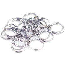 500Pcs Double Loops Split Open Jump Rings Round Silver Tone Jewelry DIY Findings 6mm Dia. 2024 - compre barato