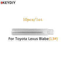 KEYDIY 10pcs/lot 13# Metal Blank Uncut Flip KD/VVDI Remote Key Blade Type #13 for Hyundai IX35/Toyota Crown TOY40 2024 - buy cheap