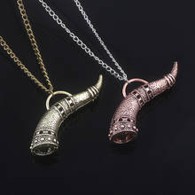 MIDY Game The Elder Scrolls Toig Horn Necklaces Morrowind Oblivion Amulet of Mara Metal Collar Necklace Cosplay Jewelry Gift 2024 - buy cheap