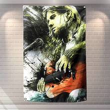 Cartel de música de cantante de Rock and Roll, arte de pared, bandera, tapiz colgante de pared, pintura en lienzo HD, arte impreso, decoración del hogar en U 2024 - compra barato