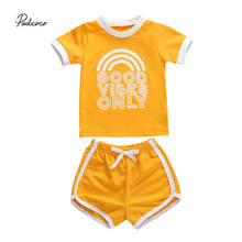 6M-4T Kids Toddler Infant Baby Girls Short Sleeve Letter Print T-shirt Shorts Set Summer Casual 2pcs Set 2024 - buy cheap