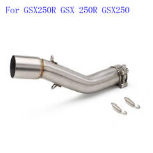 Motorcycle Exhaust System Middle Pipe Connect Mid Tube escape  Slip On For GSX250R GSX 250R GSX250 2024 - buy cheap