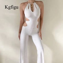 Kgcatter-mono sin mangas de camal ancho para mujer, traje de mujer de color liso, elegante, para fiesta, club nocturno, novedad de 2020 2024 - compra barato