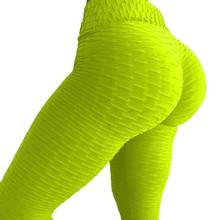 Mallas deportivas de cintura alta para mujer, pantalones de Yoga ajustados con realce de cadera, para Fitness, para correr 2024 - compra barato