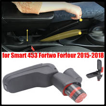 Caixa de armazenamento para smart 453, fortwo, forfour 2014-2019, com suporte para copo, recipiente, acessórios para carro, couro pu, apoio de braço 2024 - compre barato