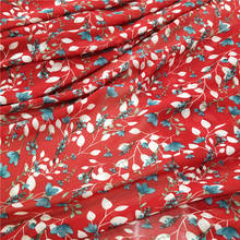 Venda tecido chiffon tecido de poliéster simples fashion camisa impressa tecido vestido 2024 - compre barato