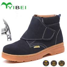 Men's safety shoes steel toe work boots anti-smashing anti-stab construction welding shoes indestructible work boots 2024 - buy cheap
