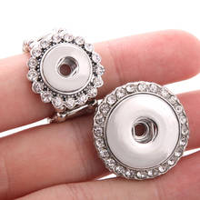 2019 Новое Ювелирное кольцо с кристаллами и кнопками 12 мм 18 мм DIY кольцо для вечеринки кольца с кнопками 2024 - купить недорого