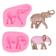 3D Animals Elephants chocolate soap mould chocolate cake decorating tools DIY baking Jello Jelly fondant silicone mold 2024 - buy cheap