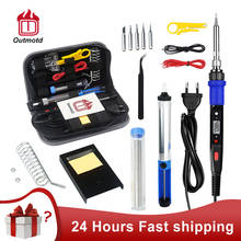 Outmotd Electric Soldering Iron Kit Adjustable Temperature LCD Digital Display Welding Tools 220V 110V 80W 2024 - buy cheap