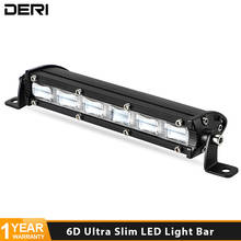 7inch Ultra Slim LED Light Bar 6D Lens flood beam 18W Barre Led Working Lights for Auto 12V 24V ATV 4x4 Off road Driving Lamps 2024 - buy cheap