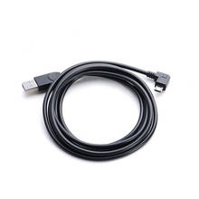 Высококачественный черный USB 2,0 штекер для Micro USB штекер левый Угловой 90 штекер 90 градусов кабель для передачи данных Шнур 1,5 м/5 футов 2024 - купить недорого