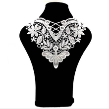 2Pcs Lace Collar DIY Neckline Decorative Dress Sewing Applique Embroidery Edge Sewing Articles Crafts Black 2024 - buy cheap