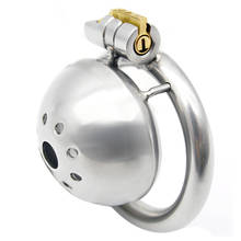 Super Short Metal Cock Cages Chastity Devices Penis Lock Cbt BDSM Bondage Stainless Steel Male Chastity Cage Sex Toys For Men 2024 - buy cheap