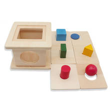 Montessori-material didáctico para niños de 0 a 3 años, caja de juguetes de madera, inteligencia infantil, entrenamiento refinado, 6 en 1 2024 - compra barato