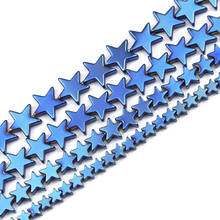 JHNBY 4/6/8/10mm Blue Five-Pointed Star Hematite Natural Stone Spacers Loose Beads For Jewelry Making Diy Bracelets Accessories 2024 - buy cheap