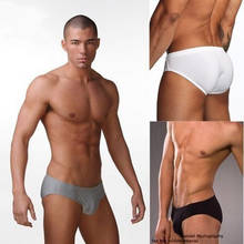 Best price Hot Sale Mens Underwear Briefs Summer Men's Briefs Ice Transparent Low Waist Sexy Panties Gay Seamless Silkly 2024 - buy cheap