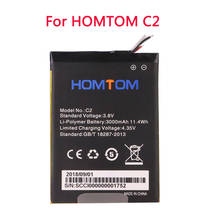 100% new Original C2 Battery Replacement 3000mAh Parts for HOMTOM C2 Smart Phone 2024 - buy cheap