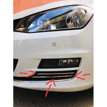 Armação cromada para volkswagen golf 7, para nevoeiro 6, conjunto de 4 peças, acessórios de aço inoxidável 2024 - compre barato