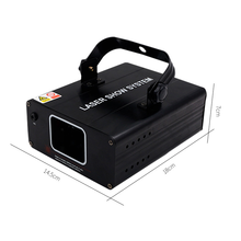 Luz láser RGB de un solo cabezal a todo Color, escáner de líneas, con Control DMX para Fiesta Disco, luz de boda, gran oferta 2024 - compra barato
