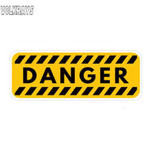 Volkrays Personality Car Sticker Danger Warning Reminding Accessories Reflective Waterproof Cover Scratches PVC Decal,5cm*15cm 2024 - buy cheap