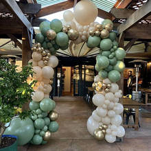 Balões de látex verde para festa na selva, balões de hélio para decoração de festa de casamento, chá de bebê, globos, 10/peças 2024 - compre barato