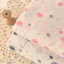 Half Meter Dandelion Print Polyester Cotton Fabric For Spring Summer Long Goan Cardigan Han Cloth Curtain Material A91 2024 - buy cheap