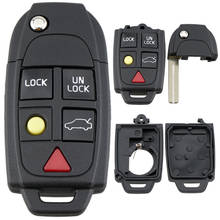 Capa de controle remoto com 3 botões para volvo, modelos s60, s80, v70, xc70, xc90 2024 - compre barato