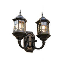 European Style Retro Outdoor Double Head Wall Lamp Outdoor Balcony Garden Lamp Waterproof Corridor Aisle Staircase Lamp 2024 - buy cheap