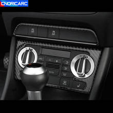 Marco de Panel de CD de consola de fibra de carbono para coche, embellecedor de cubierta de decoración para Audi Q3 2013-18, accesorios interiores de aire acondicionado 2024 - compra barato