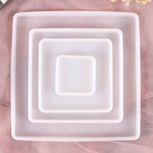 Large Square 30.8CM Round Coaster Big Silicone Mold Fluid Artst Mold Epoxy Resin Coaster Making Crafts Make Your Own Coaster 2024 - buy cheap