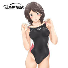 JumpTime 13cm x 6.9cm 3D Car Stickers Takahashi Maya Anime Car Styling    Cartoon Hot Girl JDM Waterproof Body Decals 2024 - buy cheap