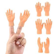 2pcs Silicone Finger Puppets Left Hand Right Hand Halloween Prank Toy Mini Hide and Seek Game Novelty Toy for Kids 2024 - buy cheap