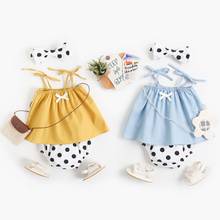 Sanlutoz Summer Baby Girls Clothing Sets Newborn Cotton Baby Clothes 2pcs Cute Polka Dot Fashion 2024 - buy cheap