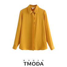 TMODA305 2022  Fashion Women Spring Summer Turn-down Collar Full Sleeve Casual Shirt Female Monkey Print Button Chiffon Blouse 2024 - buy cheap