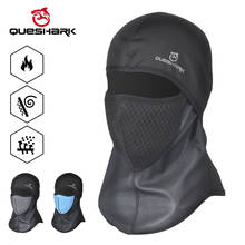 Зимняя теплая водонепроницаемая велосипедная маска QUESHARK, Ветрозащитная маска для сноуборда, катания на лыжах, рыбалки, шеи, Балаклава, велосипедные шапки, маска для верховой езды 2024 - купить недорого