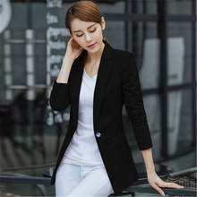 Casaco feminino de linho com um botão cj006, jaqueta de linho para mulheres pequenas para primavera e outono 2020 2024 - compre barato
