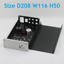 D208 W116 H50 DAC Amplifier Case Aluminum Chassis Power Supply DIY Preamp Tube Amp Housing Headphone Decoder Shell Balanaced 2024 - buy cheap