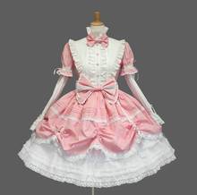 Vestido de encaje gótico de Lolita para mujer, vestido Retro de encaje para Cosplay, vestido gótico Medieval 2024 - compra barato