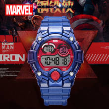 Disney-reloj deportivo de Marvel para hombre, pulsera digital con personalidad, resistente al agua, con calendario completo de 10 bares 2024 - compra barato