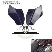 Motorcycle Air Deflector ABS Reflective Saddle Shields Air Heat Deflector For Harley Softail Fatboy FLSTF FLSTN FLS 2000-2017 2024 - buy cheap