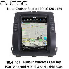 ZJCGO Car Multimedia Player Stereo GPS Radio Navigation Android Screen for Toyota Land Cruiser Prado 120 LC120 J120 2002~2009 2024 - buy cheap