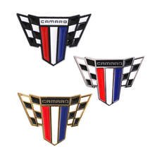 1x Camaro Flag Symbol Metal Alloy Car Body Emblem Badge Sticker for Camaro SS ZL1 RS 2024 - buy cheap