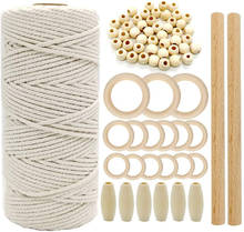 Durable White Cotton Cord Natural Beige Twisted Rope Craft Macrame String Diy Handmade Home Decorative Supply #T2G 2024 - buy cheap